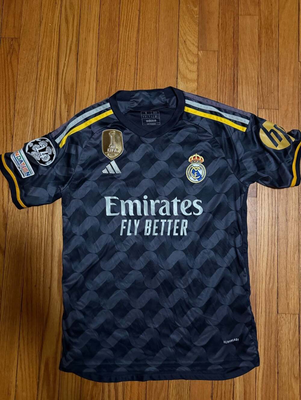 Adidas Real Madrid Jude Bellingham 5 Away Soccer Jersey 2023/24 Size S